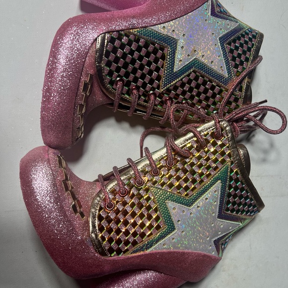 Irregular choice star platform boots milovat size 37 size US 6 pink Shoes cute - Picture 14 of 16